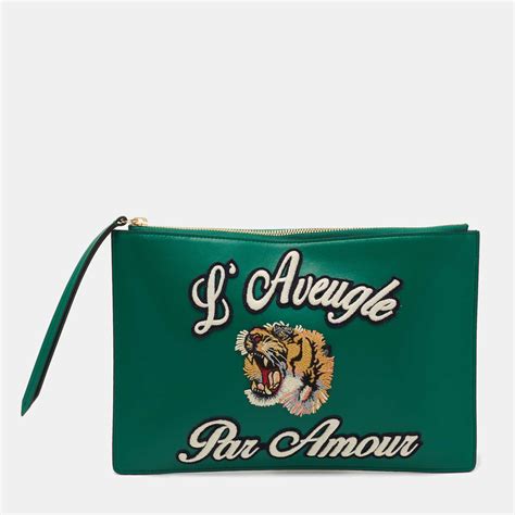 gucci l'aveugle par amour pouch clutch|Gucci L'Aveugle Par Amour Pouch .